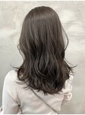 Carin那覇真嘉比店/小顔/オリーブカラー/セミウェットウェーブ