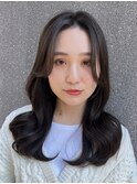 (韓国風/くびれヘア/縮毛矯正/前髪/サイドバング/小顔)