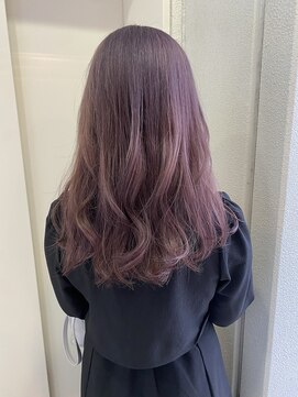 ヘアーデザイン シュシュ(hair design Chou Chou by Yone) ラベンダーベージュ&セミロング