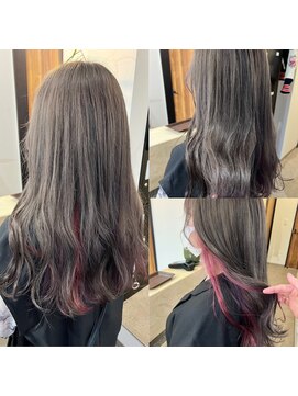 ミルバイアンフィニー(MIL by INFINI) インナーカラー/グレージュ/ピンク