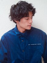 レジュアル(RESSUAL) ダークアッシュニュアンスパーマ韓国マッシュスペインカール