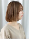 透明感あるメルティカラーで小顔ツヤ感ボブｌ古河20代30代40代