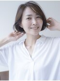 白髪染め大人ボブ＊前髪ながし【onemile八潮店】