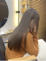 イオエ 梅田(ioe)&nbsp;ダブルカラー/大人ボブ/黒髪スタイル/髪質改善/縮毛矯正