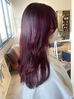 ヘアーアイストゥーレ(HAIR ICI TRE)&nbsp;ブリーチなし暖色カラー ピンクブラウンカラー