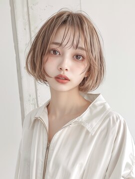 花やの前の美容室 国母店 ハイトーンボブ