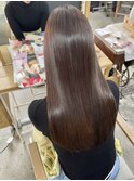 髪質改善×ダークブラウン