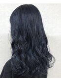 ブリーチなしブルーブラックカラー♪