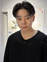 ノラ ギンザ(NORA GINZA)&nbsp;シースルーマッシュコンマヘアダウンパーマウルフ韓国ヘア黒髪