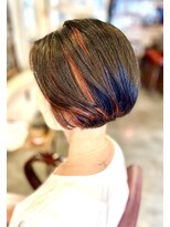 サーティエイト(38)&nbsp;インナーカラーえりあし美人 ショートボブ/カット/ボブ/髪質改善