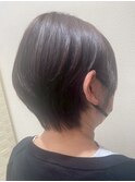 立体感ハンサムショート/奥行きショート/マロンベージュ30代40代