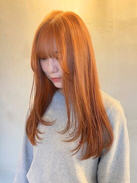 エンター 天神店(ENTER) 髪質改善/レイヤーカット/顔周り/ビタミンオレンジカラー