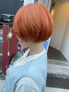 ウック(wooc) ブリーチ1回で叶えるオレンジヘア