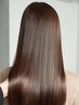 【髪質リメイク】カット+美髪ストレート+Wシルクカラー+髪質改善TR￥27000