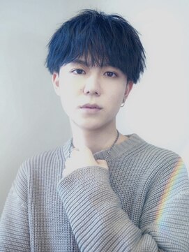 コンフィデンス 新宿3rd(confidence) ナチュラルマッシュブルーブラックツーブロックカジュアルスーツ