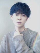 コンフィデンス 新宿3rd(confidence) ナチュラルマッシュブルーブラックツーブロックカジュアルスーツ