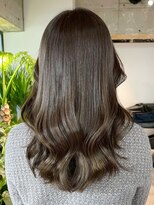 シオン(shion)&nbsp;ダークアッシュロングオリーブベージュ韓国ヘア_ba579891