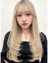 エジョン 三鷹店(Aejon)&nbsp;三鷹レイヤーカット韓国ダブルカラー顔周り前髪カットボブ