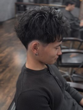 リグ(LiG) スパイキーショート/アクティブショート/テーパーフェード/江坂