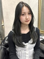 ルノン(LUNON)&nbsp;暗めカラーグランマッシュデザインカラーフェイスフレーミング