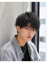 MEN's Baguz  MEN'Sカット/ MEN'Sパーマ/ MEN'Sカラー&nbsp;無造作波巻きパーマ韓国風スパイラルマッシュメンズ束感人気髪型