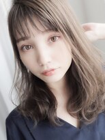 charme 神戸元町/三宮 髪質改善トリートメント&ヘッドスパ【シャルム】&nbsp;ハッシュカット/ミルクティーベージュ/ブリーチなし/顔周り/三宮