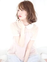 パティオン(PATIONN)&nbsp;ゆるふわ甘めガーリーアッシュカラーセミディボブ表参道青山原宿