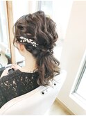 ローポニー結婚式アレンジ【ヘアアレンジ 立川/立川南/立川】
