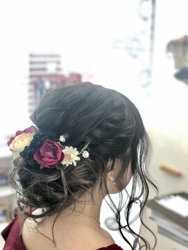 ヘアーアトリエ ラポルト(hair atelier la porte.) ヘアセット セミロング