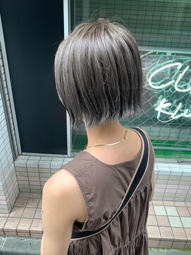キューズ クラブ(cuz KLUB) 【cuzKLUB】ショートボブ×アッシュベージュ