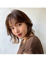 ロロ(ro-ro)&nbsp;【恵比寿ro-ro】イルミナx前髪xココアブラウンxフリンジウェーブ