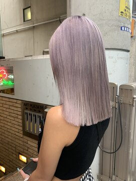 ラフ 難波店(LAFF) #黒髪#ボブルフ#ネビージュ#小顔#ワンレン