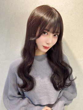 ユーフォリア 渋谷グランデ(Euphoria SHIBUYA GRANDE) 顔周りカット　ラベンダーアッシュカラー　透明感カラー　艶感