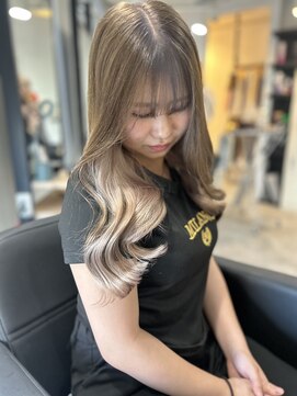 ラフ 難波店(LAFF) #黒髪#ボブルフ#ネビージュ#小顔#ワンレン