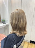 ハイトーンミルクティーカラー［北千住］