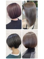 美容室フルール&nbsp;30代40代髪質改善ココアブラウン艶感赤み消し