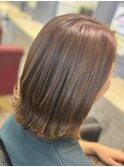 30代 40代 50代 自然に外ハネになる切りっぱなしボブ