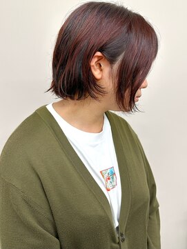 モリオ(morio) */ナチュラルボブパーマくせ毛風パーマボブウェーブ30代40代1