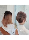 【before afterあり】バッサリショートボブ