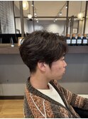 フェザーショート/韓国マッシュ/スペインカール/ブルーブラック