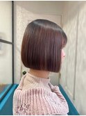 イメチェン外ハネボブ美髪ワイドバングレイヤー縮毛矯正/池袋