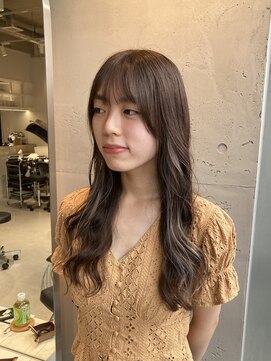 シアン 大須店(CYAN.) コテ巻き風パーマ×イヤリングカラー