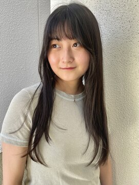 ロンドプランタン 恵比寿(Lond Printemps) ミニウルフレイヤーカット顔周り前髪韓国ミディアムロング恵比寿