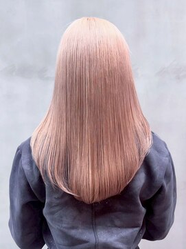 アルバム 新宿(ALBUM SHINJUKU) ロング顔周りレイヤー韓国ヘア美髪ホワイトグレージュ_ba552401