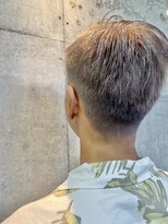 ポート バイ プライマル(port by primal)&nbsp;刈り上げセンターパート/ブルーブラック/スパイキーショート