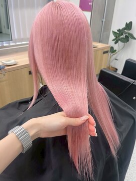 ベレーザ 渋谷神南(Beleza) 16329ブリーチ&ダブルカラー渋谷モーヴピンクパールベージュ