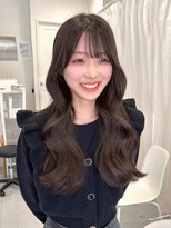 ネオリーブウリ 二子玉川店(Neolive uri)&nbsp;ミディアムヘア暗めカラーデザインカラーフェイスフレーミング