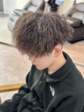 スウェル 稲毛店(Swell) MEN’S HAIR/ブルーブラック/フェザーパーマ/稲毛駅