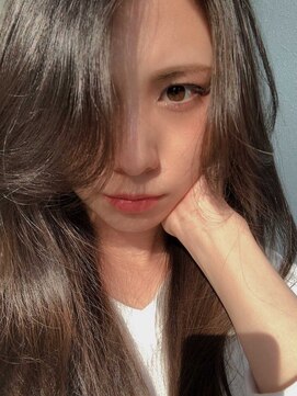 オリーブベージュ　Olive beige オルチャンバング