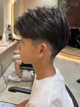 グッドタイムエフティフィフス 横浜西口(GoodTimes ft.fifth) 横浜ニュアンスパーマセンターパート緩めフェザーパーマ40代◆